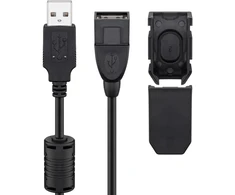 USB kabelis Goobay USB-A - USB-A 2 m, juodas