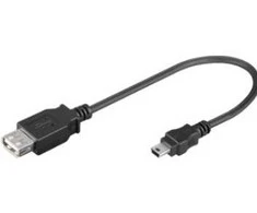USB adapteris Goobay miniUSB – USB juodas (95006)