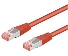 Goobay Patchkabel CAT6 RJ45 S/FTP 10m red