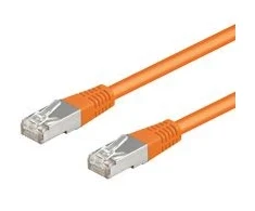 Goobay RB-LAN CAT 5e jungties kabelis, F/UTP, oranžinis – laido ilgis 1,5 m