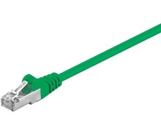 Goobay Kabelis łączący RJ-45, Cat 5e , SF/UTP, žalia, 1.5 m (95547)