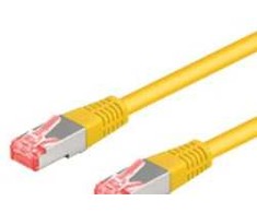 „Goobay CAT 6“ jungiamasis kabelis, S/FTP (PiMF), Geltonas - kabelio ilgis 1,5 m