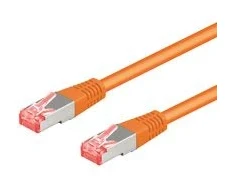 Goobay 95649, 25 m, Cat6, RJ-45, RJ-45, Oranžinė