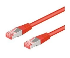 Goobay 95650, 25 m, Cat6, RJ-45, RJ-45, Raudonas