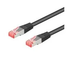 Goobay 95651, 25 m, Cat6, S/FTP (S-STP), RJ-45, RJ-45, juodas
