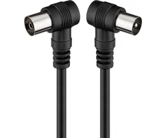 Goobay antenos kabelis 1,5 m juodas (11525)