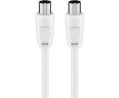 Goobay antenos kabelis 2,5 m baltas (68147)