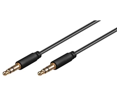 Goobay AUX audio kabelis 3.5 mm stereo 3-pin 1m