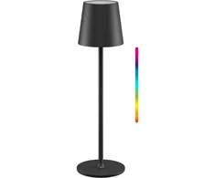 Goobay Belaidis LED stalinis šviestuvas, dydis M, 38 cm, RGBW, juodas