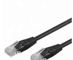 Goobay CAT 5e jungiamasis kabelis, U/UTP, juodas, 0,25 m - CCA vario mišinys