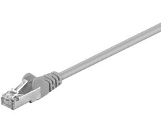 Goobay CAT 5e jungties kabelis, SF/UTP, pilkas – laido ilgis 50 m