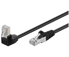 Goobay Kabelis LAN Patchcord CAT 5E F/UTP 1x90 JUODA 5m