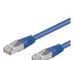 „Goobay Wentronic Goobay CAT 5e“ jungiamasis kabelis, F/UTP, mėlynas, 15 m - CCA vario mišinys (50862)