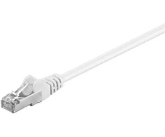 Goobay CAT 5e jungties laidas, SF/UTP, baltas - Laido ilgis 0,5 m