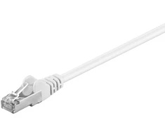 RB-LAN CAT 5e Jungiamasis laidas, F/UTP, baltas - Laido ilgis 0,5 m