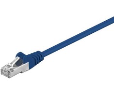 Goobay 95203, 0,25 m, Cat5e, SF/UTP (S-FTP), RJ-45, RJ-45, Mėlynas