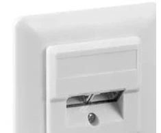 Goobay Įleidžiamoji dėžutė CAT 5e (UP) - Balta spalva