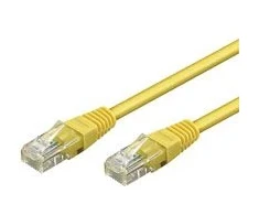 Goobay Kabelis Wentronic Cable CAT 6 Komutacinis Cable, U/UTP, geltonas, 10 m - CCA coppergemisch (68443)