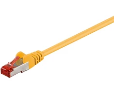 Goobay CAT 6 jungiamasis kabelis S/FTP (PiMF), geltonas, 5 m, Cat6, S/FTP (S-STP), RJ-45, RJ-45, geltonas