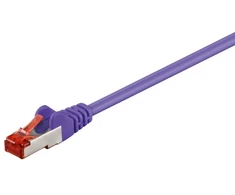 „Goobay CAT 6“ jungties kabelis, S/FTP (PiMF), violetinis – laido ilgis 0,15 m