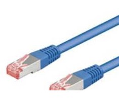 Goobay CAT 6 Komutacinis kabelis S/FTP (PiMF), mėlynas, 7.5 m, Cat6, S/FTP (S-STP), RJ-45, RJ-45, Mėlyna