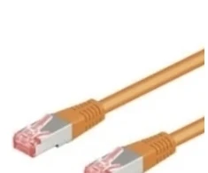 Goobay CAT 6 jungties kabelis, S/FTP (PiMF), oranžinis – laido ilgis 20 m