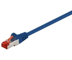 Goobay Triton CAT 6 jungiamasis kabelis, S/FTP (PiMF), Mėlyna - Kabelio ilgis 0,15 m