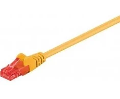Goobay CAT 6 ryšio kabelis, U/UTP, geltonas, 1 m, Cat6, U/UTP (UTP), RJ-45, RJ-45, geltonas