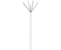 Goobay CAT 6 tinklo kabelis, U/UTP, baltas, 305 m, 305 m, Cat6, U/UTP (UTP), baltas