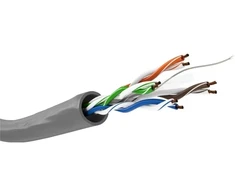 Goobay CAT 6 tinklo kabelis, U/UTP, pilkas, 100m, 100 m, Cat6, U/UTP (UTP), pilkas