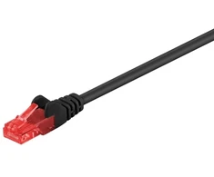 Goobay Kabelis LAN Patchcord CAT 6 U/UTP JUODA 0,5 m