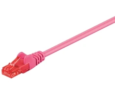 „Goobay CAT 6 U/UTP“ jungiamasis kabelis, violetinis - kabelio ilgis 0,25 m