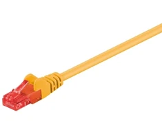 Goobay Wentronic Goobay CAT 6 Komutacinis kabelis, U/UTP, yellow, 5 m - CCA coppergemisch (68418)