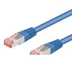 Goobay CAT 6 patch kabelis S/FTP (PiMF), mėlynas, 10 m, Cat6, S/FTP (S-STP), RJ-45, RJ-45, mėlynas