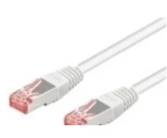 Goobay CAT 6 tinklo kabelis S/FTP (PiMF), baltas, 3 m, 3 m, Cat6, S/FTP (S-STP), RJ-45, RJ-45, Baltas