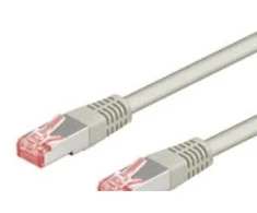 Goobay CAT 6 tinklo kabelis, S/FTP (PiMF), pilkas, 1 m, 1 m, Cat6, S/FTP (S-STP), RJ-45, RJ-45, Pilkas