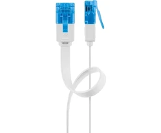 Goobay Kabelis LAN Patchcord CAT 6A UTP FLAT balta 10m