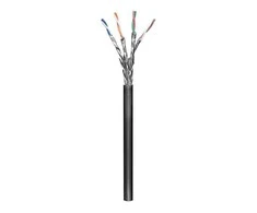 Goobay CAT 6A lauko tinklo kabelis, S/FTP (PiMF), juodas, 100m, 100 m, Cat6a, S/FTP (S-STP), juodas