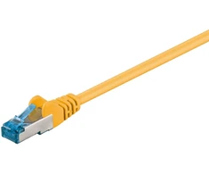 Goobay Patchcord LAN kabelis CAT 6A S/FTP geltonas 0,5m