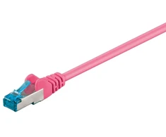 Goobay CAT 6A S/FTP LAN Patchcord laidas, rožinis, 2m