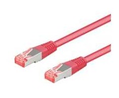 Goobay CAT 6A tinklo kabelis, S/FTP (PiMF), purpurinė, 5 m - LSZH be halogenų, CU medžiaga