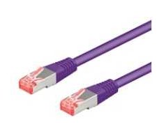 Goobay CAT 6A tinklo kabelis, S/FTP (PiMF), violetinis, 10 m – LSZH be halogenų, CU medžiaga