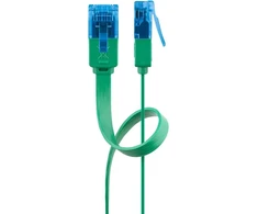 Goobay CAT 6A plokščias tinklo kabelis U/UTP, žalias, 0,5 m, Cat6a, U/UTP (UTP), RJ-45, RJ-45, žalias