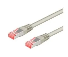 Goobay CAT 6a S/FTP CU 2m pilkas