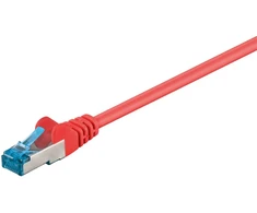 Goobay CAT 6A tinklo kabelis, S/FTP (PiMF), 0,25 m, raudonas, 0,25 m, Cat6a, S/FTP (S-STP), RJ-45, RJ-45, raudonas
