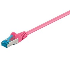 Goobay CAT 6A jungiamasis kabelis, S/FTP (PiMF), violetinis - kabelio ilgis 10 m