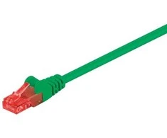 „Goobay Wentronic Goobay CAT 6“ komutacinis kabelis, U/UTP, žalias, 2 m - CCA vario jungtys (68400)