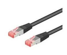 Goobay Kabelis LAN Patchcord CAT 6A S/FTP Juodas 0,5m