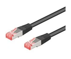 Goobay Cat6a-1000, 10 m, 10 m, Cat6a, RJ-45, RJ-45, Juodas