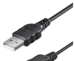 Kabelis USB Goobay USB-A - miniUSB 1 m Juodas